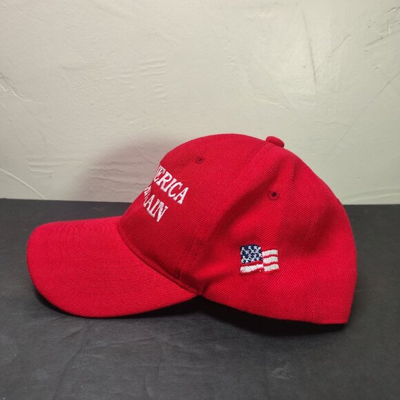 Make America Great Again Hat Cap Strap Back Red White Donald Trump MAGA - Picture 3 of 10